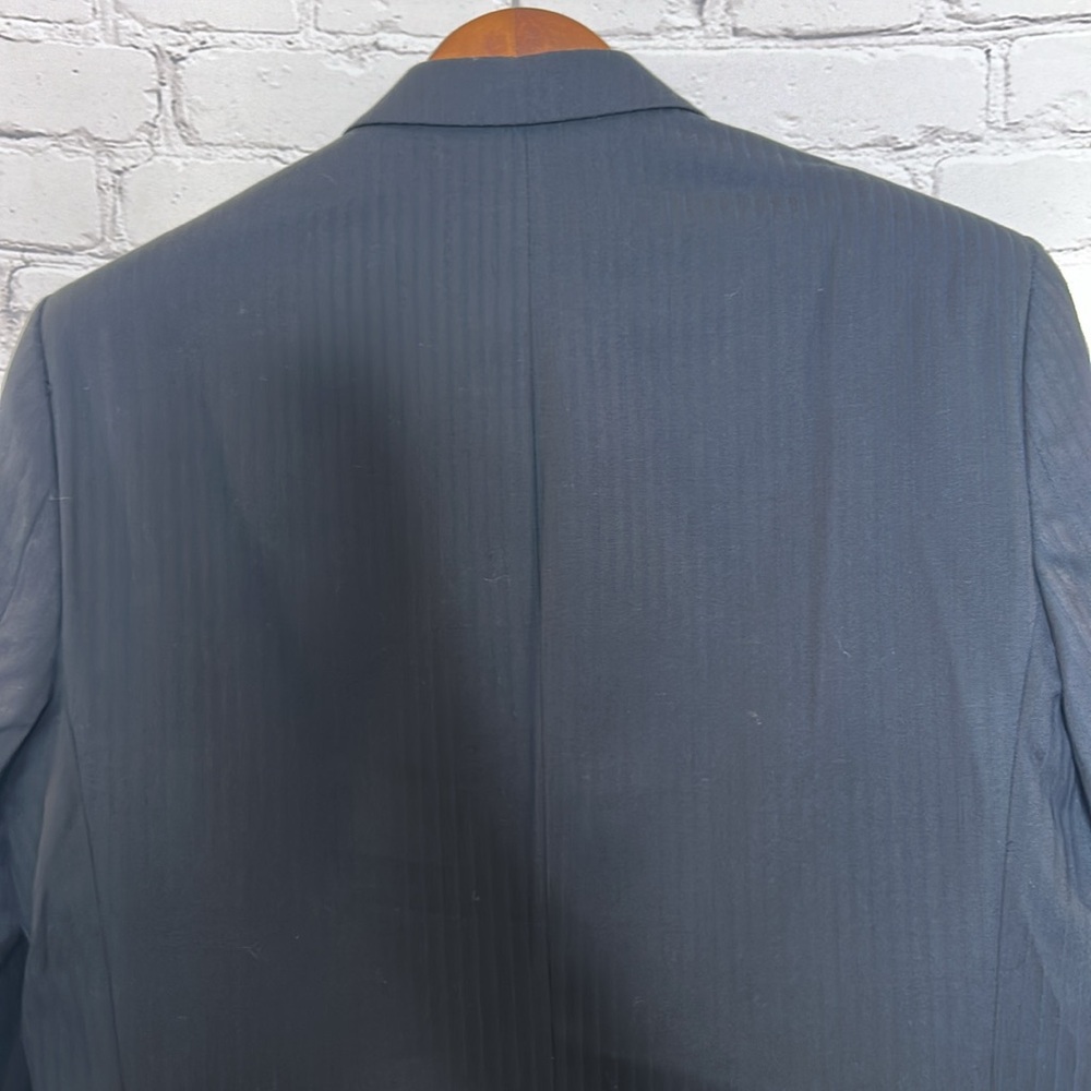 Genevie Uomo Black Men’s Suit Jacket Size 40R Excellent Condition - Picture 9 of 16